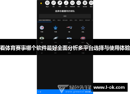 看体育赛事哪个软件最好全面分析多平台选择与使用体验
